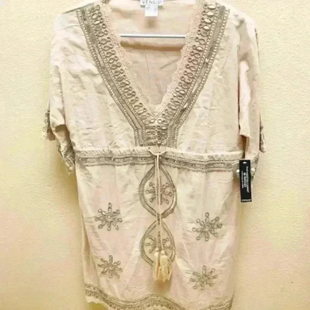 venus linem and sequin embellished dress